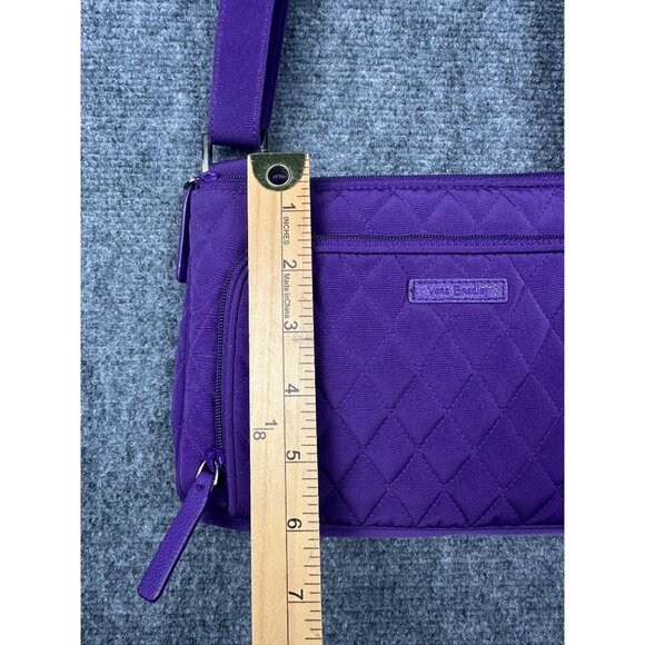 Vera Bradley Small Crossbody Bag Hipster Elderberry Purple Quilted - Picture 3 of 13